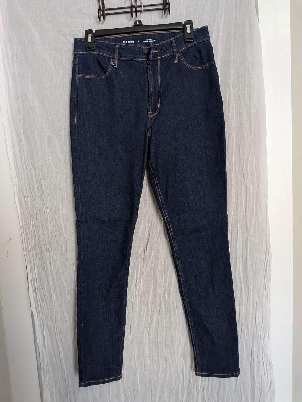 Dark Blue 5 Pocket Denim Super Skinny Jeans